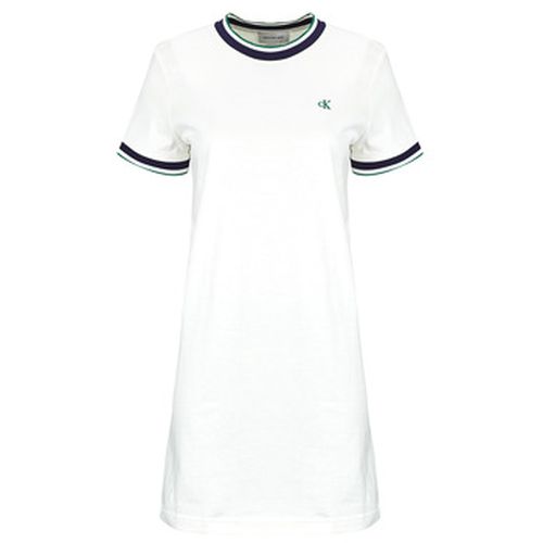 Robe courte SS CTN MONOGRAM STRIPE TRIM MINI - Calvin Klein Jeans - Modalova