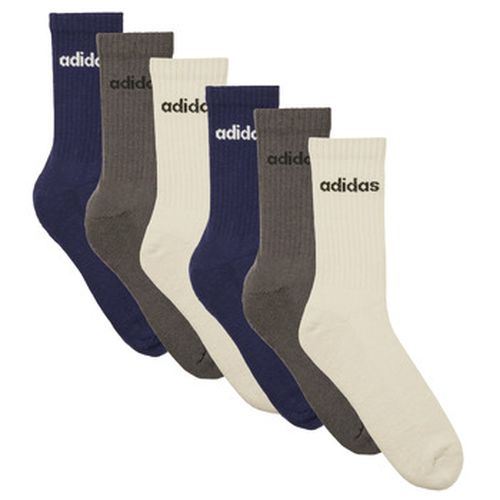 Chaussettes Linear Crew Socks Cushioned Socks 6 Pair Pack - adidas - Modalova
