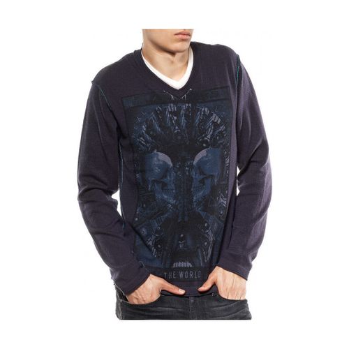 Sweat-shirt Pull Col V Breg Indigo - Japan Rags - Modalova