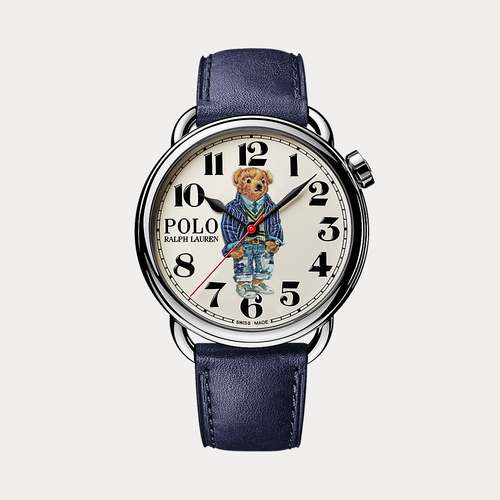 Montre acier Cricket Polo Bear 42 MM - Polo Ralph Lauren - Modalova