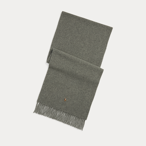 Écharpe à franges en laine vierge - Polo Ralph Lauren - Modalova