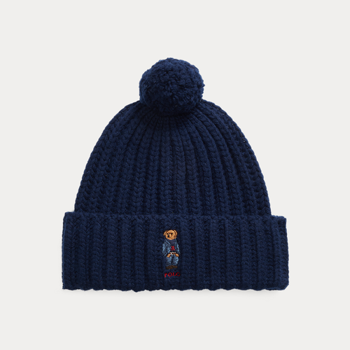 Bonnet Polo Bear côtelé à pompon - Polo Ralph Lauren - Modalova