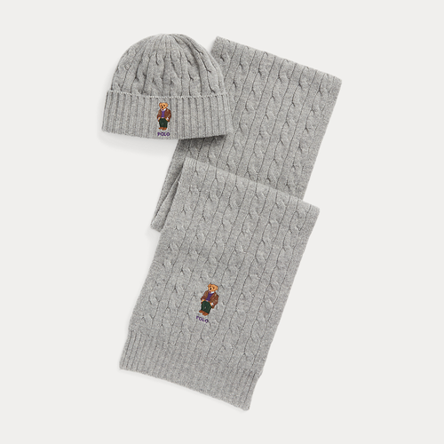 Écharpe et bonnet en laine et cachemire - Polo Ralph Lauren - Modalova