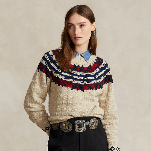 Pull Fair Isle en laine mélangée - Polo Ralph Lauren - Modalova