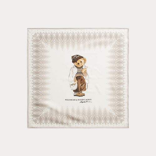 Écharpe Polo Bear en soie - Polo Ralph Lauren - Modalova