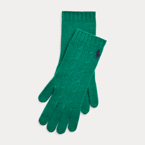 Gants torsadés en laine et cachemire - Polo Ralph Lauren - Modalova