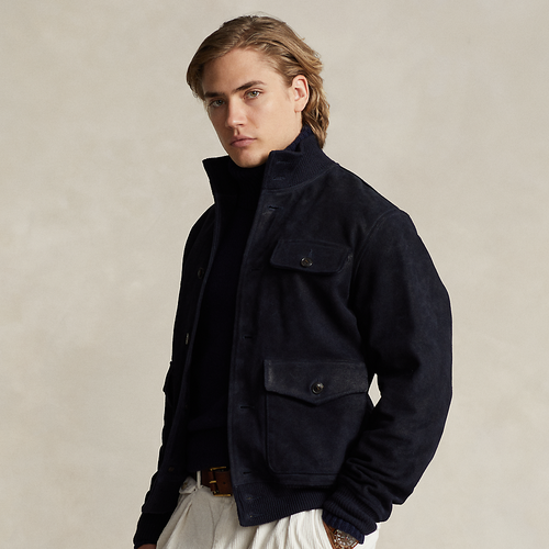 Veste en daim brut - Polo Ralph Lauren - Modalova