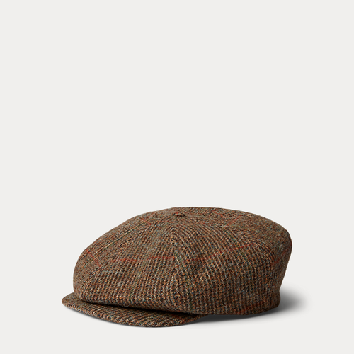 Casquette newsboy tweed laine à carreaux - Polo Ralph Lauren - Modalova