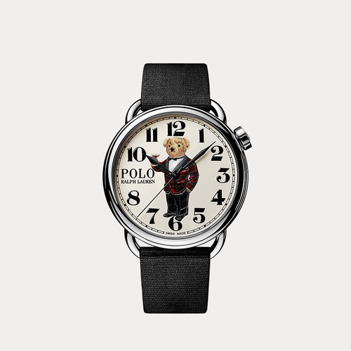 Montre Tartan Tuxedo Polo Bear 42 MM - Polo Ralph Lauren - Modalova