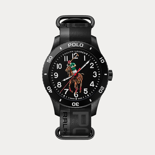 Montre Polo Sport à cadran noir - Polo Ralph Lauren - Modalova