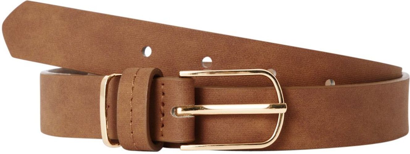 Ceinture effet cuir Camel L - Promod - Modalova