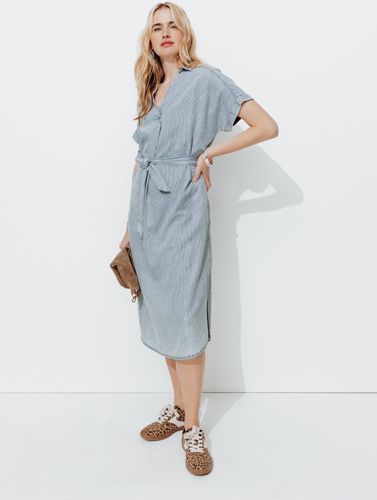 Robe-chemise rayée Rayé écru XXL - Promod - Modalova