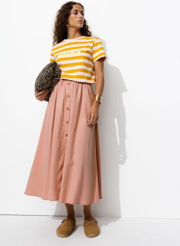 Jupe midi évasée en lyocell Rose pâle M - Promod - Modalova