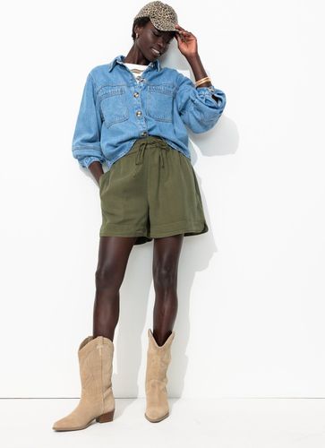 Short en lyocell Kaki 46 - Promod - Modalova