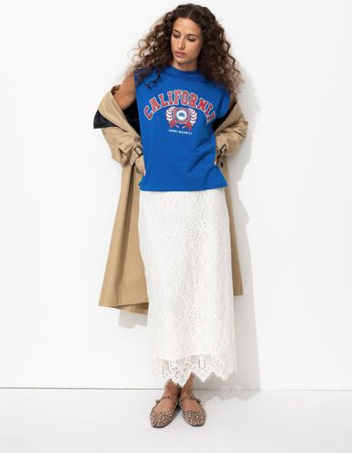 T-shirt à emmanchures US Imprimé bleu XS - Promod - Modalova