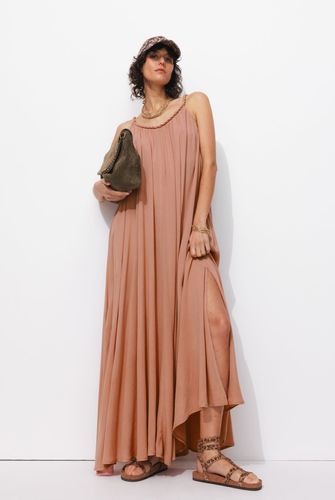 Robe longue à bretelles Rose 40 - Promod - Modalova