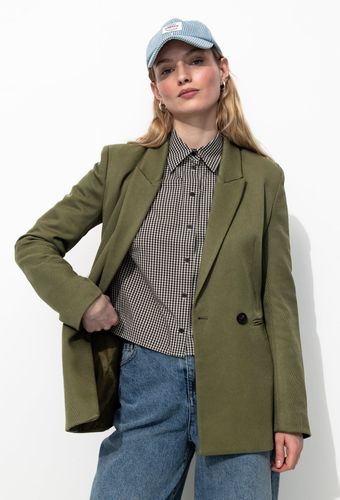Veste de tailleur côtelée Kaki 34 - Promod - Modalova