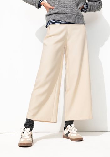 Promod Pantalon large cropped Ecru - Promod - Modalova