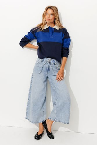 Pull polo rayé Marine XXL - Promod - Modalova