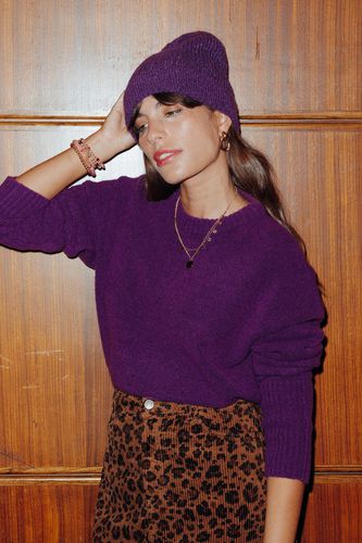 Pull col rond Violet XL - Promod - Modalova