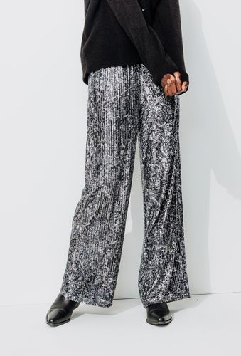 Pantalon large à paillettes Imprimé M - Promod - Modalova