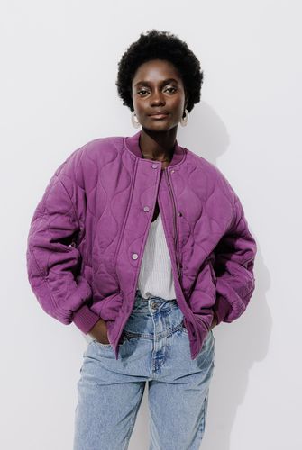 Bomber en lyocell matelassé Violet XL - Promod - Modalova