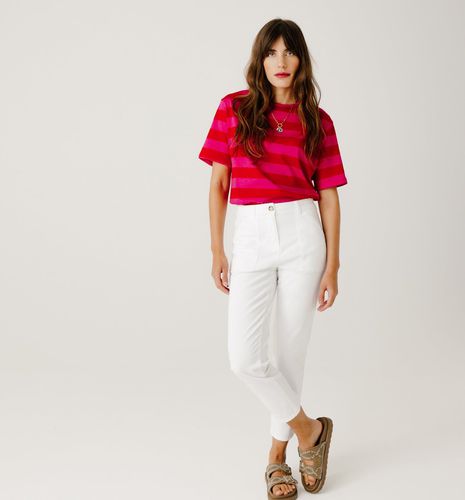 Pantalon skinny en coton Ecru 40 - Promod - Modalova