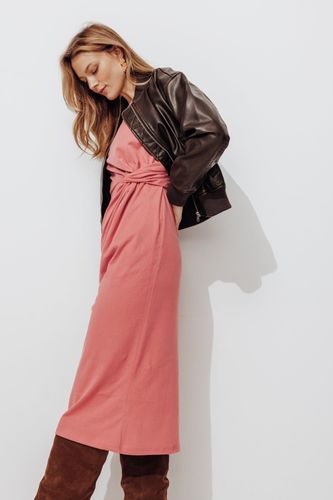 Robe mi-longue en jersey Rose XXL - Promod - Modalova