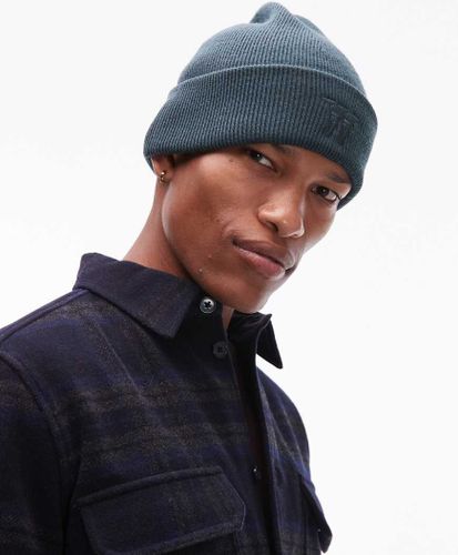 Preston - Bonnet en laine mÃ©langÃ©e Ã  logo - Vert Vert No Size unisex - Double A By Wood Wood - Modalova