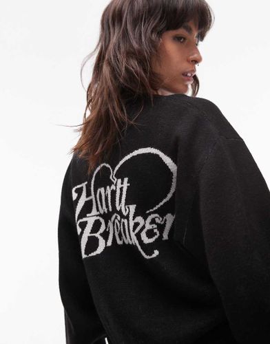 Gilet en maille avec inscription Hartt Breaker - Noir Noir S female - Carhartt Wip - Modalova