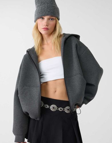 Ceinture en mÃ©tal avec dÃ©tails contrastants - Gris Gris S female - Stradivarius - Modalova