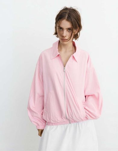 Pull & Bear - Veste ajustée fluide - Rose thé XS - Pull&bear - Modalova