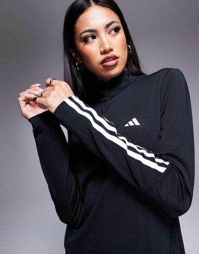Adidas Training - Hyperglam - Top Ã  col zippÃ© - Noir Noir 2XS female - Adidas Performance - Modalova