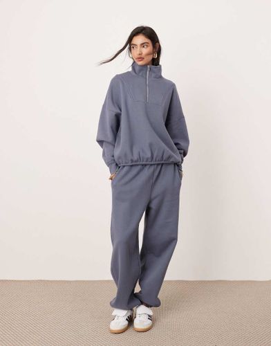 Pantalon de jogging oversize en tissu Ã©pais de qualitÃ© supÃ©rieure - Bleu ardoise Bleu L female - Asos Edition - Modalova