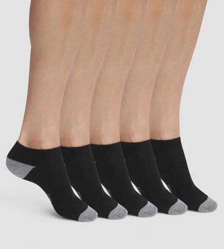 Lot de 5 paires de socquettes en coton Noir Eco Sport - Masculin - Taille 40/45 Noir 40/45 - Dim - Modalova