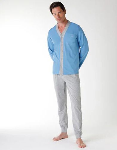 Pyjama en jersey avec tunique, bleu clair poudre Bleu L - Lovable - Modalova