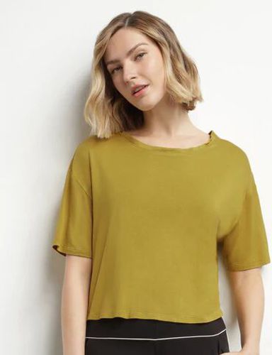 T-shirt de sport en viscose vert olive avec dos ouvert Move - Féminin - Taille XL XL - Dim - Modalova