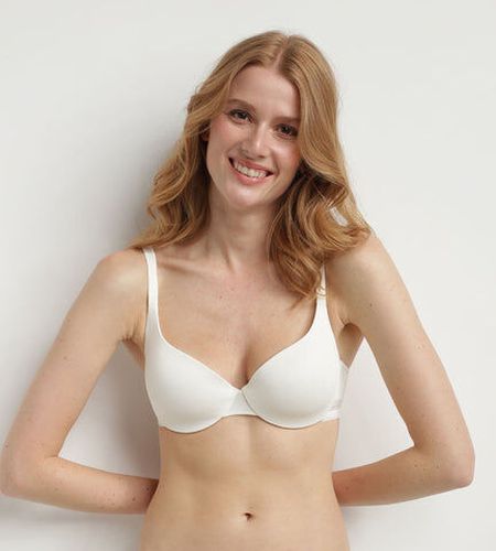 Soutien-gorge corbeille ampliforme nacre InvisiFree de - Féminin - Taille 90D Blanc 90D - Dim - Modalova