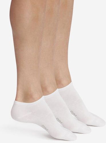 Lot de 3 paires de chaussettes courtes Blanc Coton Blanc 43/46 - Dim - Modalova