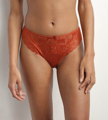 Slip en dentelle et microfibre Terracotta Generous Essentiel - Féminin - Taille 50 50 - Dim - Modalova