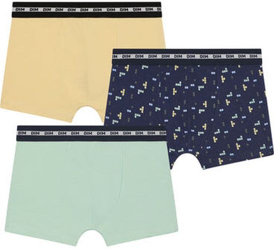 Lot de 3 boxers garçon motif pixel Bleu Jaune Coton Stretch Fashion Vert 8 - Dim - Modalova