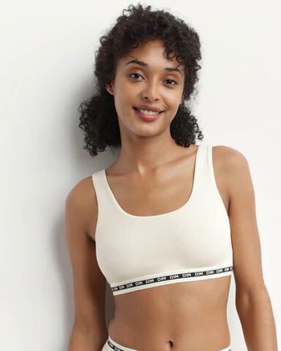 Brassière crop top sans armature en modal polyamide Icons Seamless XS - Dim - Modalova