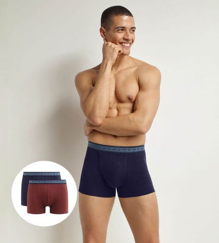 Lot de 2 boxers en coton bio Rouge Bleu Good Bleu 4 - Dim - Modalova