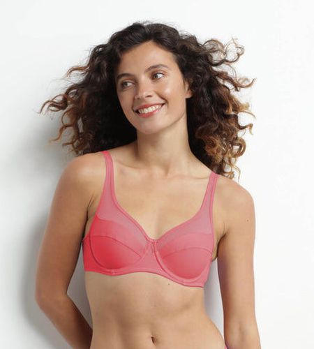 Soutien-gorge emboîtant en microfibre et tulle Grenadine Generous - Féminin - Taille 90B 90B - Dim - Modalova