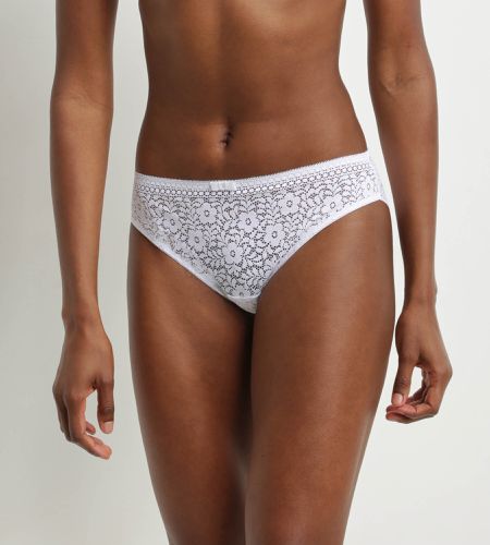 Slip en dentelle florale recyclée Blanc Sublim BLANC 40 - Dim - Modalova