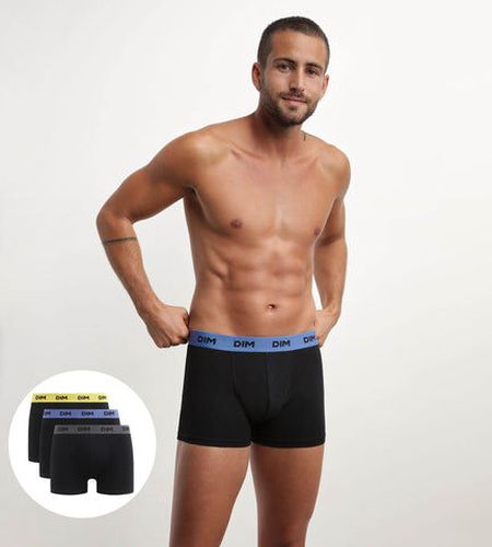Lot de 3 boxers noir ceinture colorée Mimosa Lila Mix &and Colors Noir 4 - Dim - Modalova