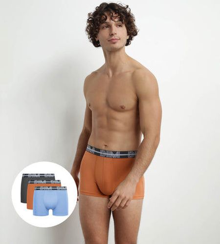 Lot de 3 boxers à ceinture 3D Gris Bleu Orange Powerful Orange 3 - Dim - Modalova