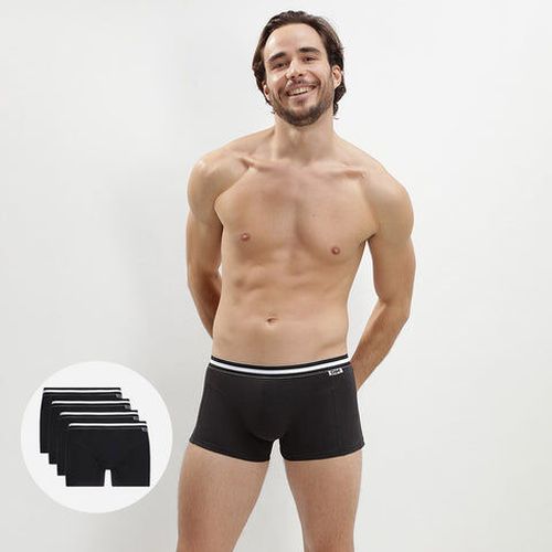 Lot de 4 boxers noirs ECO Coton Noir 4 - Dim - Modalova