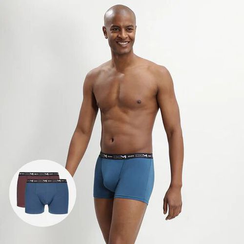 Lot de 2 boxers et Coton Stretch - Masculin - Taille 4 4 - Dim - Modalova