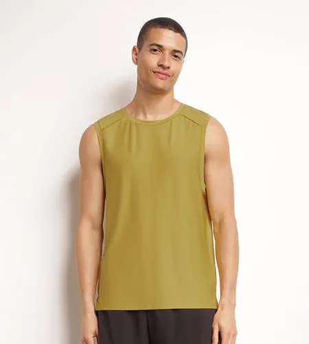 Débardeur de sport en matière aérée Olive Move Jaune XL - Dim - Modalova